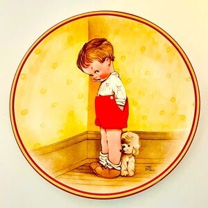 Plate Thank God For Fido By Mabel Attwell Wall Art Silver Linings Series